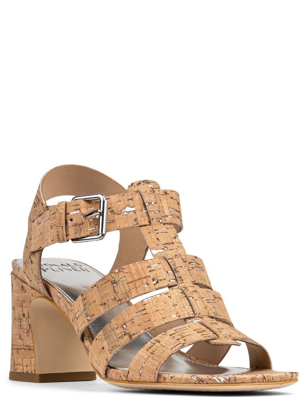 NEW Donald Pliner Dashira Cork Block Heel Sandals, Size 9.5